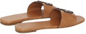 (W) TORY BURCH Sandal Kulit Rata 'Brown Fashion Slide' 149466-240