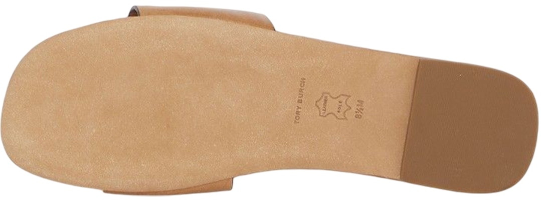 (Women) TORY BURCH Leather Flat Sandal 'Brown Fashion Slide' 149466-240 Purchase (Women) TORY BURCH Leather Flat Sandal 'Brown Fashion Slide' 149466-240