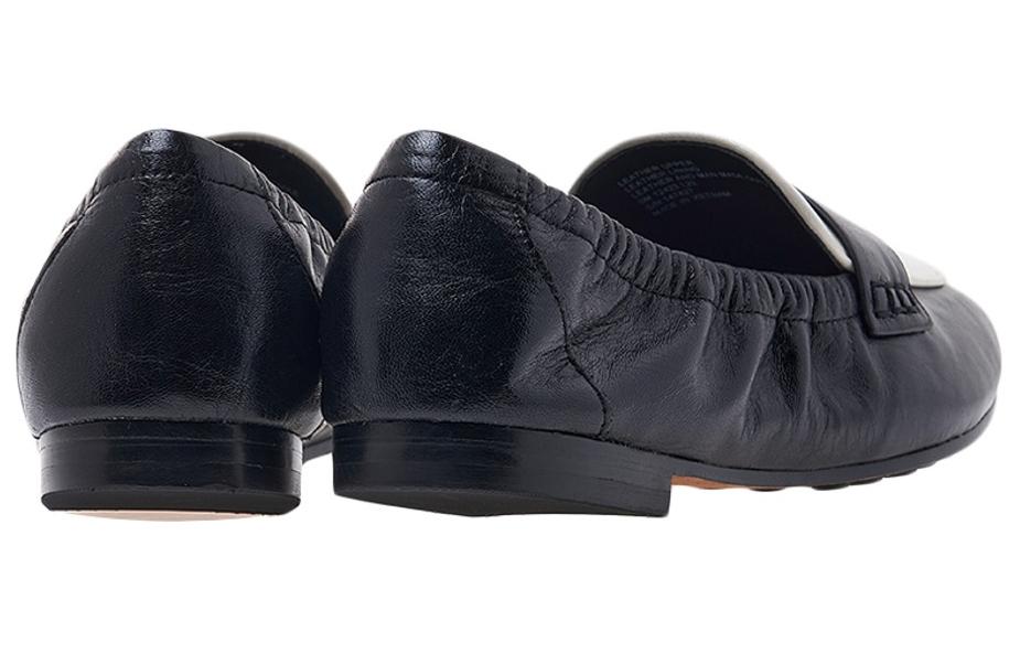 Purchase (W) トリーバーチ レザー フラットスリッポン (白黒) 147427-960