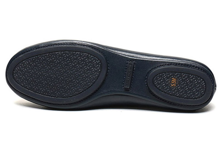 (W) TORY BURCH Leather Flats 'Metallic Buckle Deep Navy' 圖 6