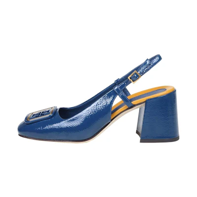(W) TORY BURCH Leather High Heels 'Blue'