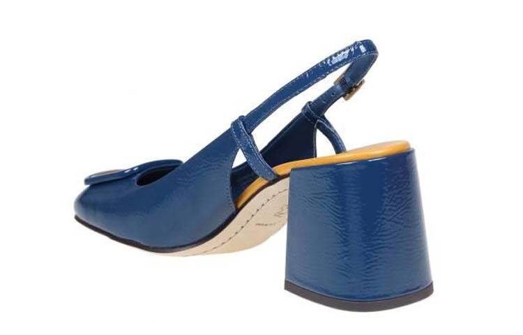 (W) TORY BURCH Leather High Heels 'Blue' 圖 3