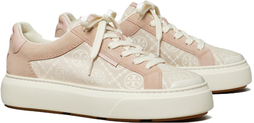 (W) (女性)TORY BURCH レザー レースアップ 丸いつま先 ロートップ 'ピンク ホワイト' 153357-650 153357-650 Order (W) (女性)TORY BURCH レザー レースアップ 丸いつま先 ロートップ 'ピンク ホワイト' 153357-650 153357-650