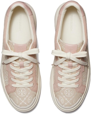 (W) (女性)TORY BURCH レザー レースアップ 丸いつま先 ロートップ 'ピンク ホワイト' 153357-650 153357-650 Lookbook (W) (女性)TORY BURCH レザー レースアップ 丸いつま先 ロートップ 'ピンク ホワイト' 153357-650 153357-650