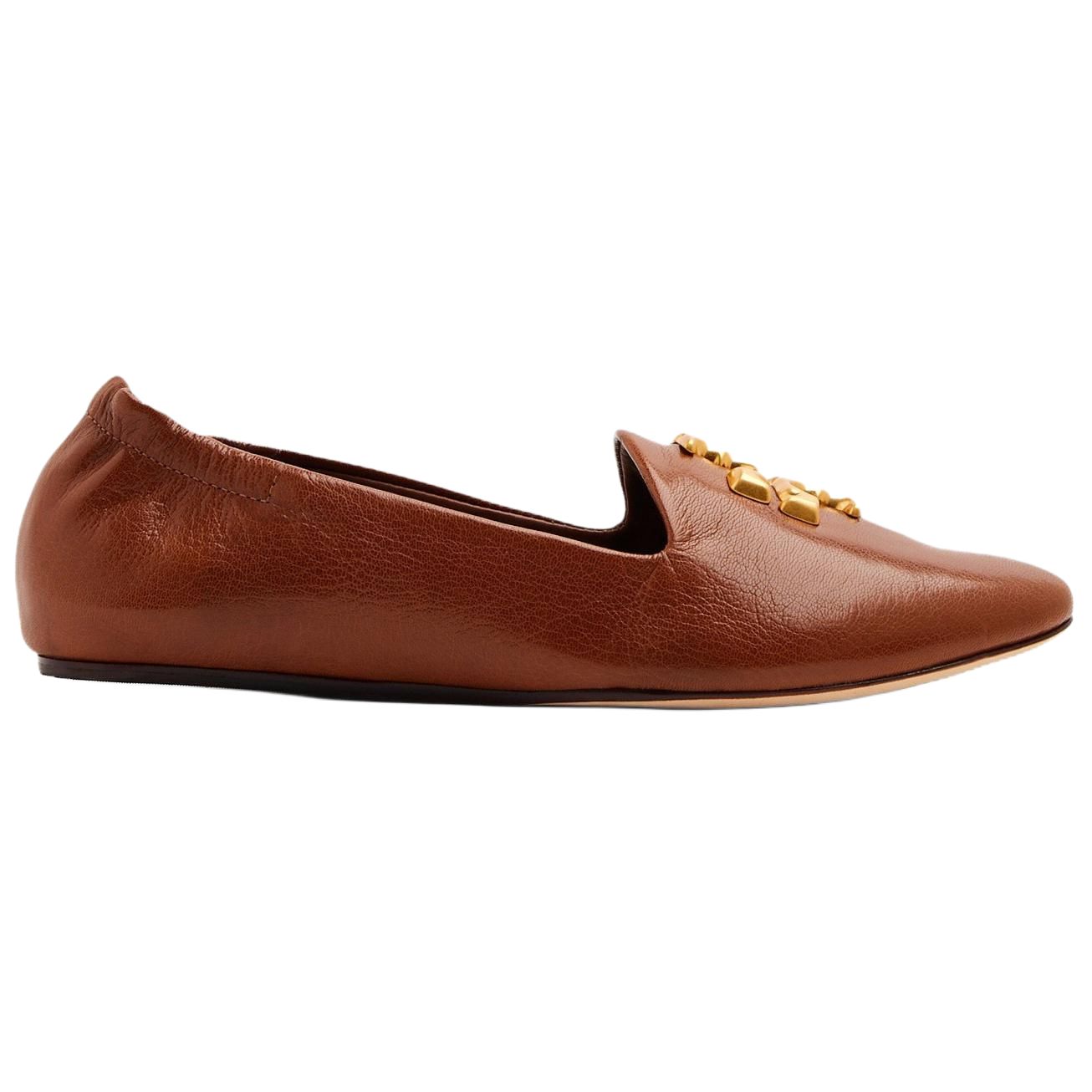 (W) TORY BURCH Leather Loafer 'Brown Fashion' 圖 2