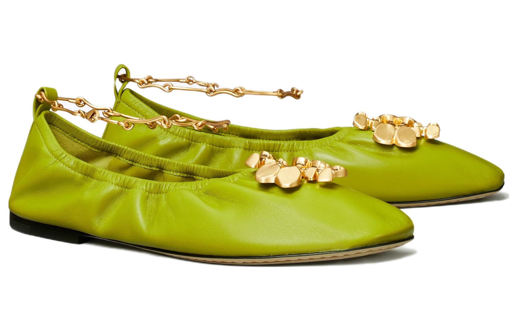 (W) TORY BURCH Leather Loafer 'Green' 圖 3