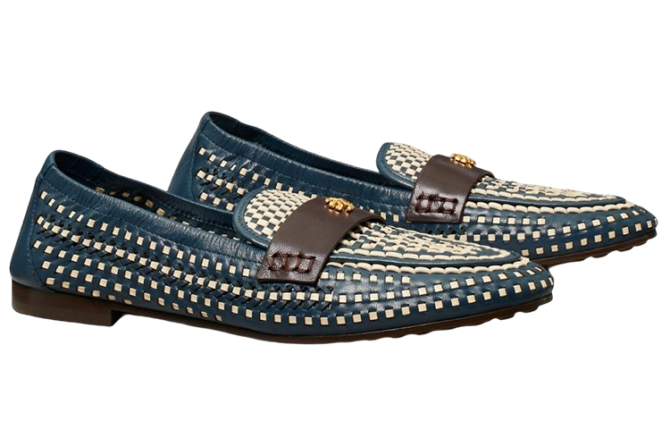 (W) TORY BURCH Leather Loafer Ballet 'Blue Logo' 圖 2