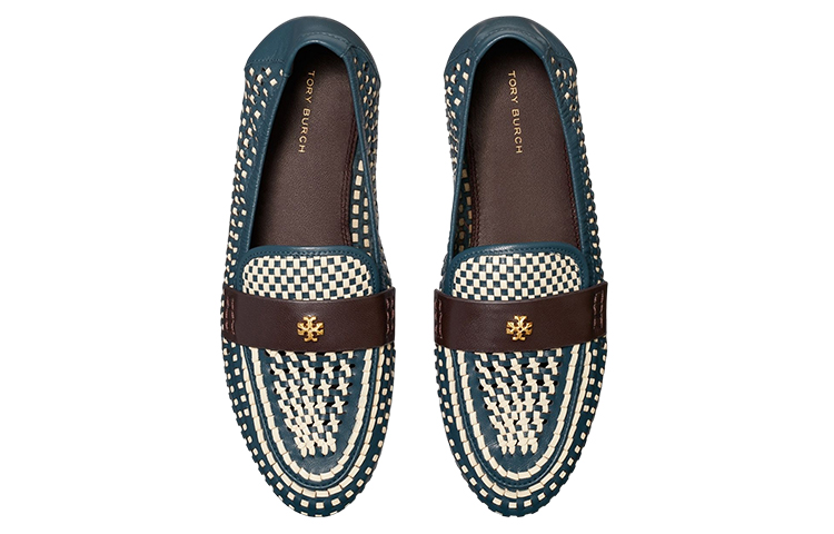 (W) TORY BURCH Leather Loafer Ballet 'Blue Logo' 圖 3