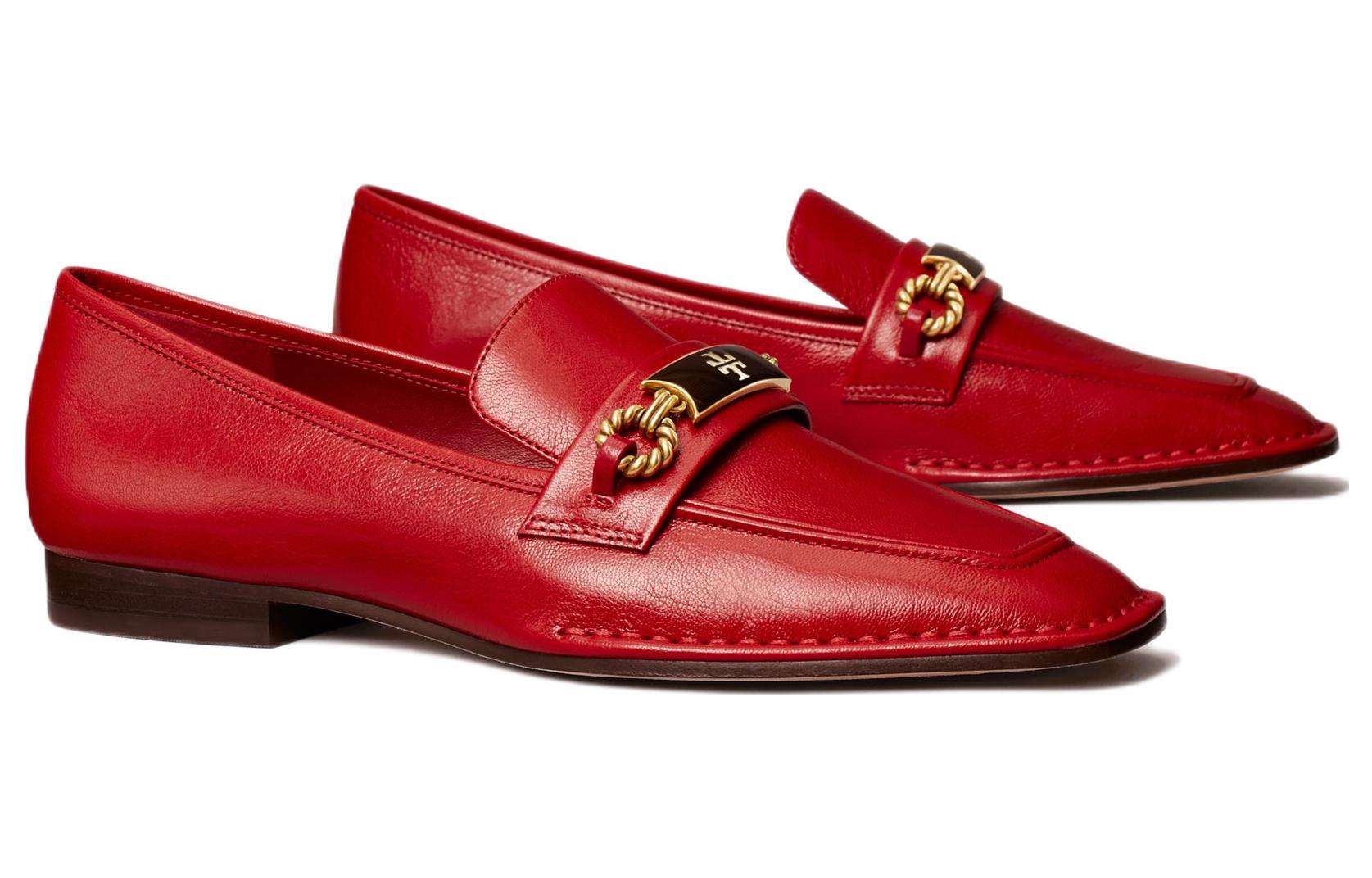 (W) TORY BURCH Leather Loafer Low 'Red' 圖 3