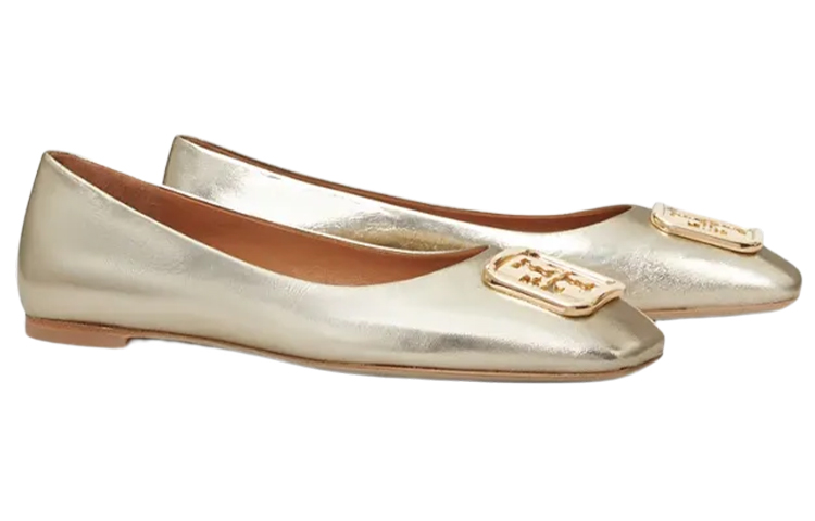 (W) TORY BURCH Leather Loafers 'Gold' 圖 2