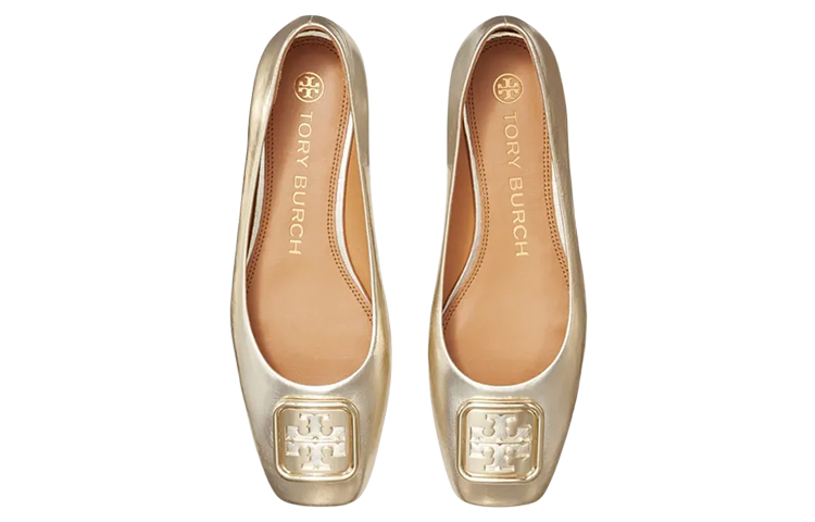 (W) TORY BURCH Leather Loafers 'Gold' 圖 3