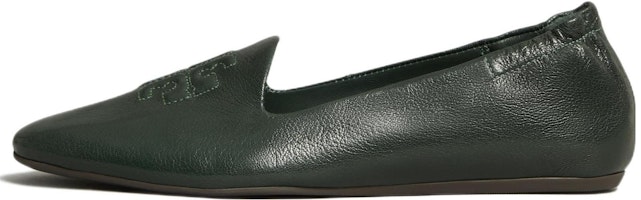 (Women) TORY BURCH Leather Low-Top Slip-On 'Green' 146026-400 (Women) TORY BURCH Leather Low-Top Slip-On 'Green' 146026-400