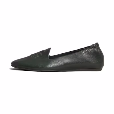 (W) TORY BURCH Leather Low-Top Slip-On 'Green'