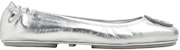 (W) TORY BURCH Kasut Kulit Slip-On Rendah 'Perak' 144167-040