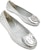(W) TORY BURCH Kasut Kulit Slip-On Rendah 'Perak' 144167-040