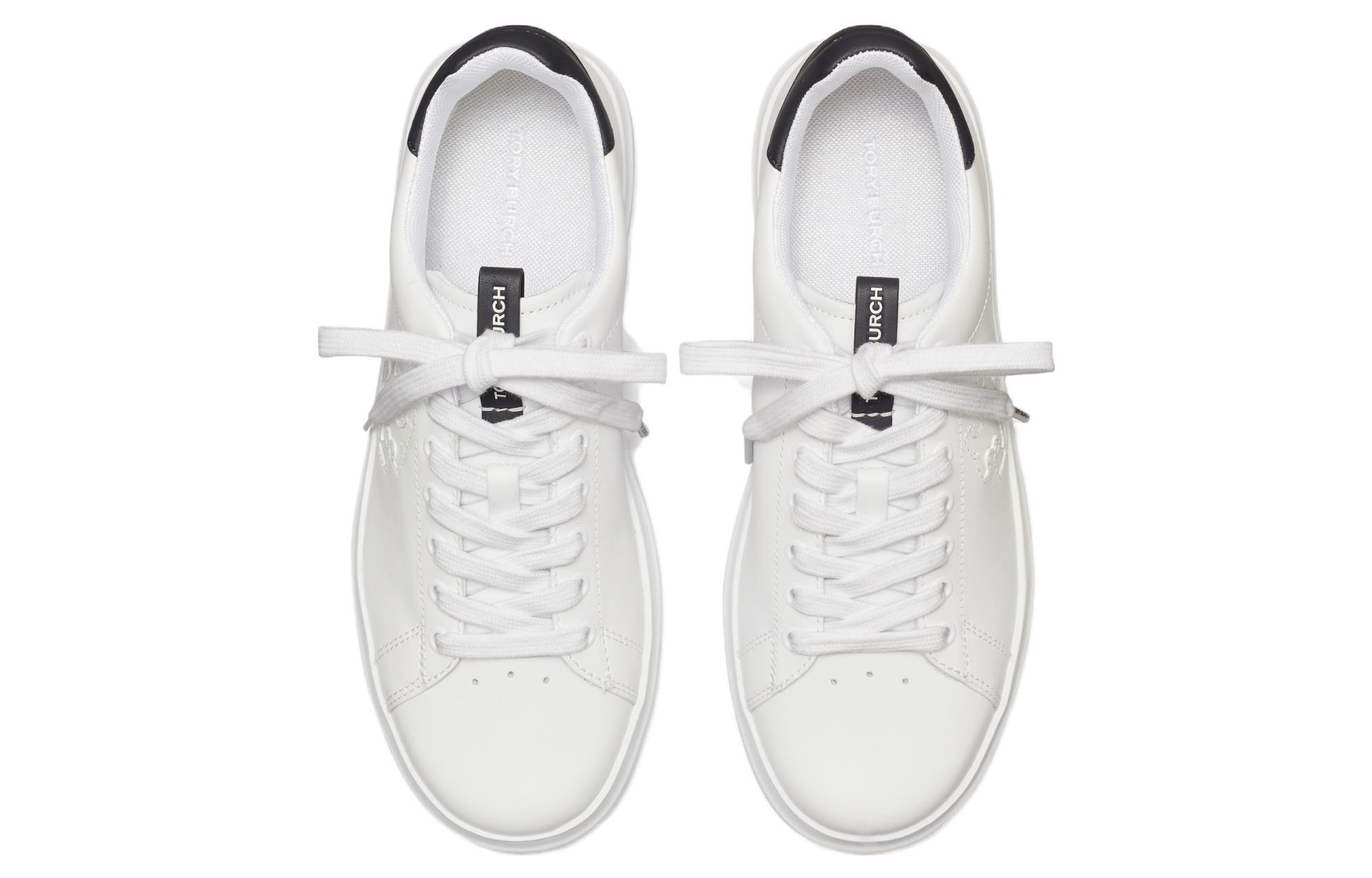 Lookbook (W) TORY BURCH Sneakers Kulit Low-Top 'White Fashion'. 149728-400