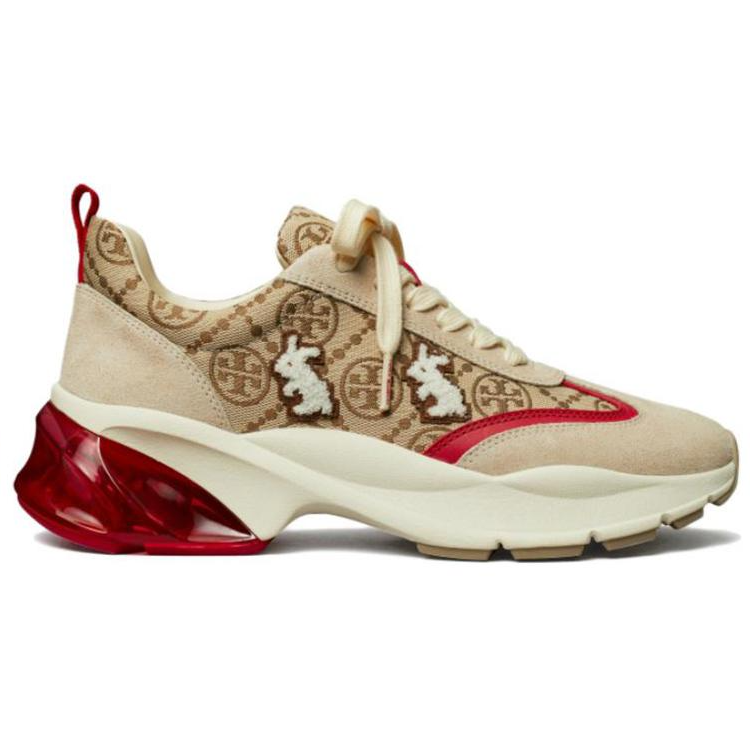 (W) TORY BURCH Leather Low Top Year of the Rabbit LTD Edition 'Beige Bunny' 圖 4