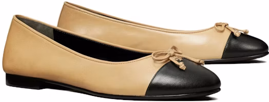 Order TORY BURCH 皮革 包頭套腳 休閒單鞋 女款 薑餅黃色