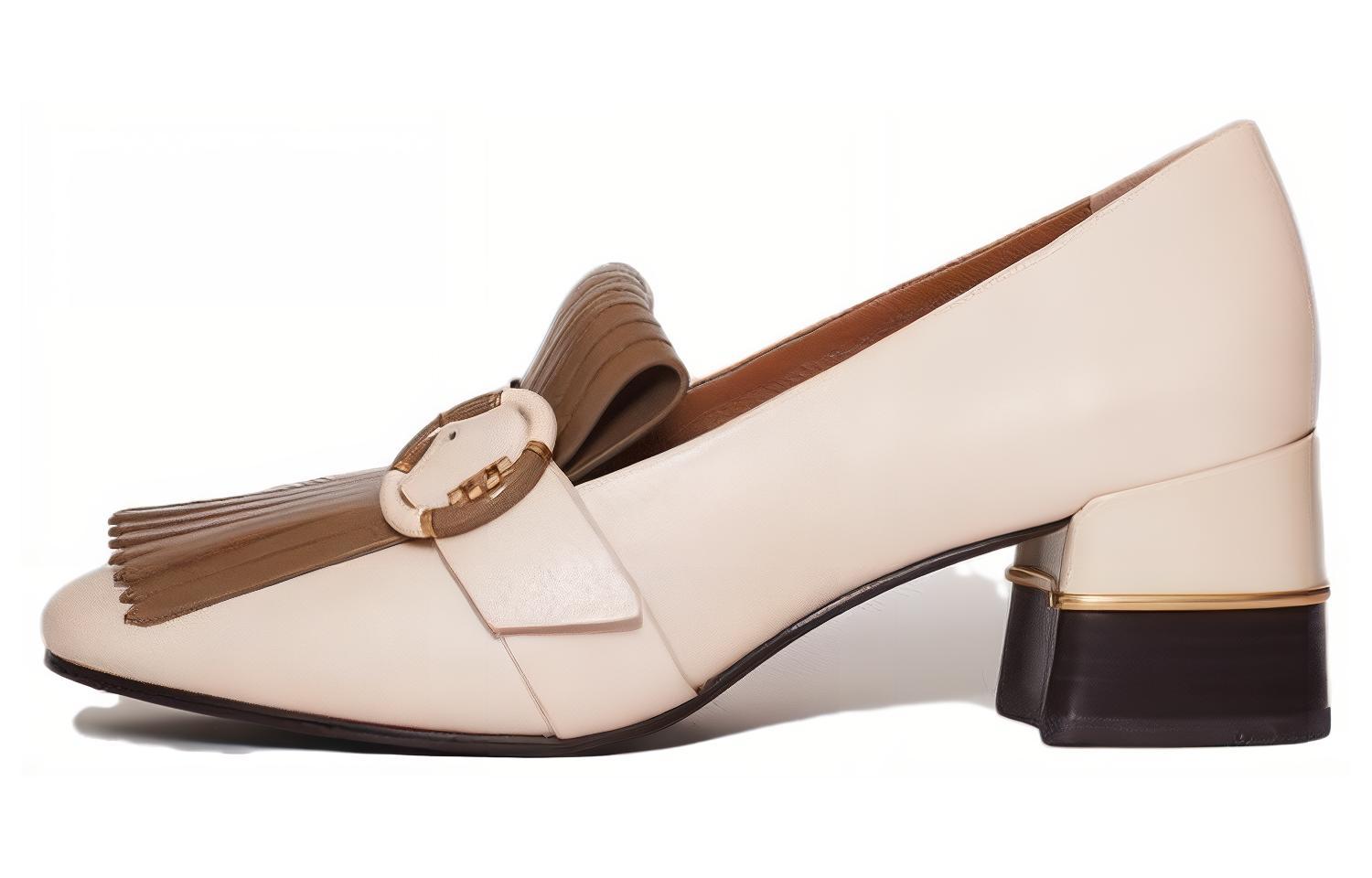 (Women) TORY BURCH Leather Mule 'Pink Chunky Heel' 86717-732