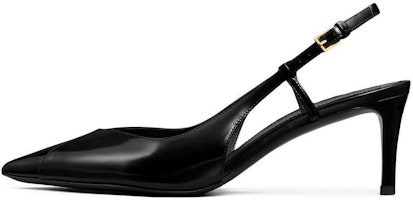 (Women) TORY BURCH Leather Mule Stilettos 'Black' 149211-006 (Women) TORY BURCH Leather Mule Stilettos 'Black' 149211-006