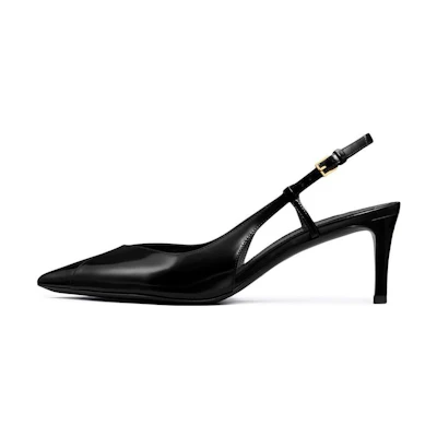 (W) TORY BURCH Leather Mule Stilettos 'Black'
