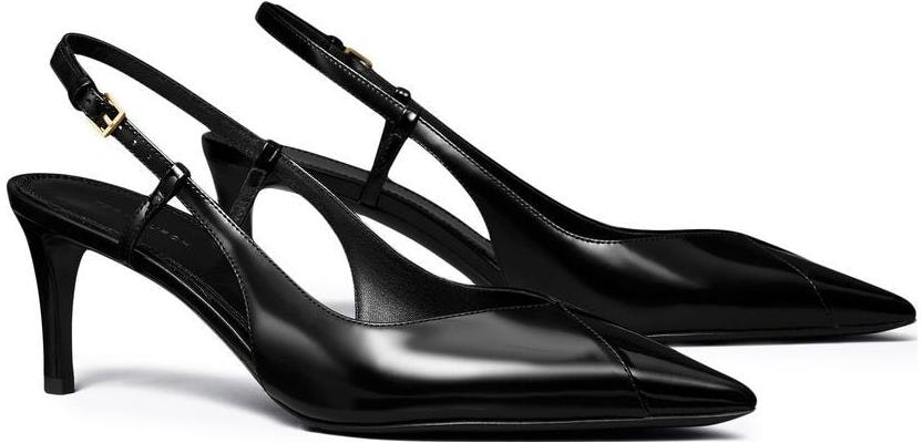 (Women) TORY BURCH Leather Mule Stilettos 'Black' 149211-006 Order (Women) TORY BURCH Leather Mule Stilettos 'Black' 149211-006