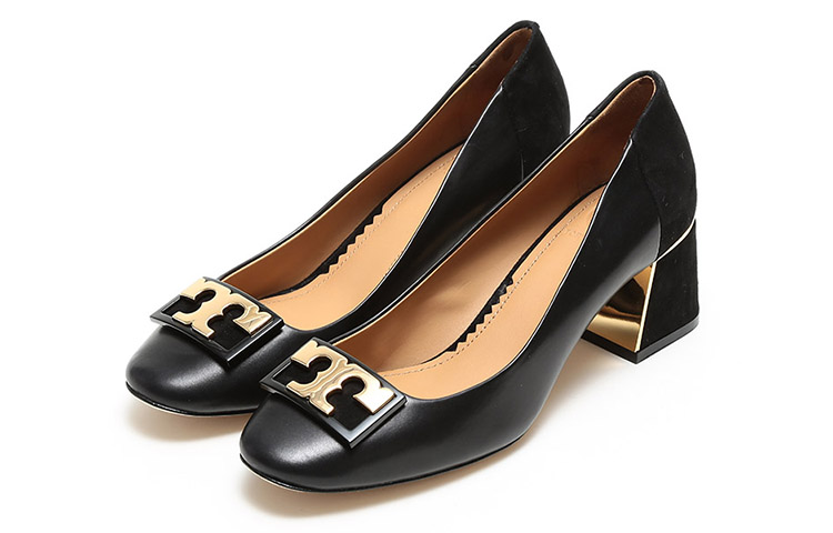 (W) TORY BURCH Leather Patchwork High-Heel 'Black' 圖 3