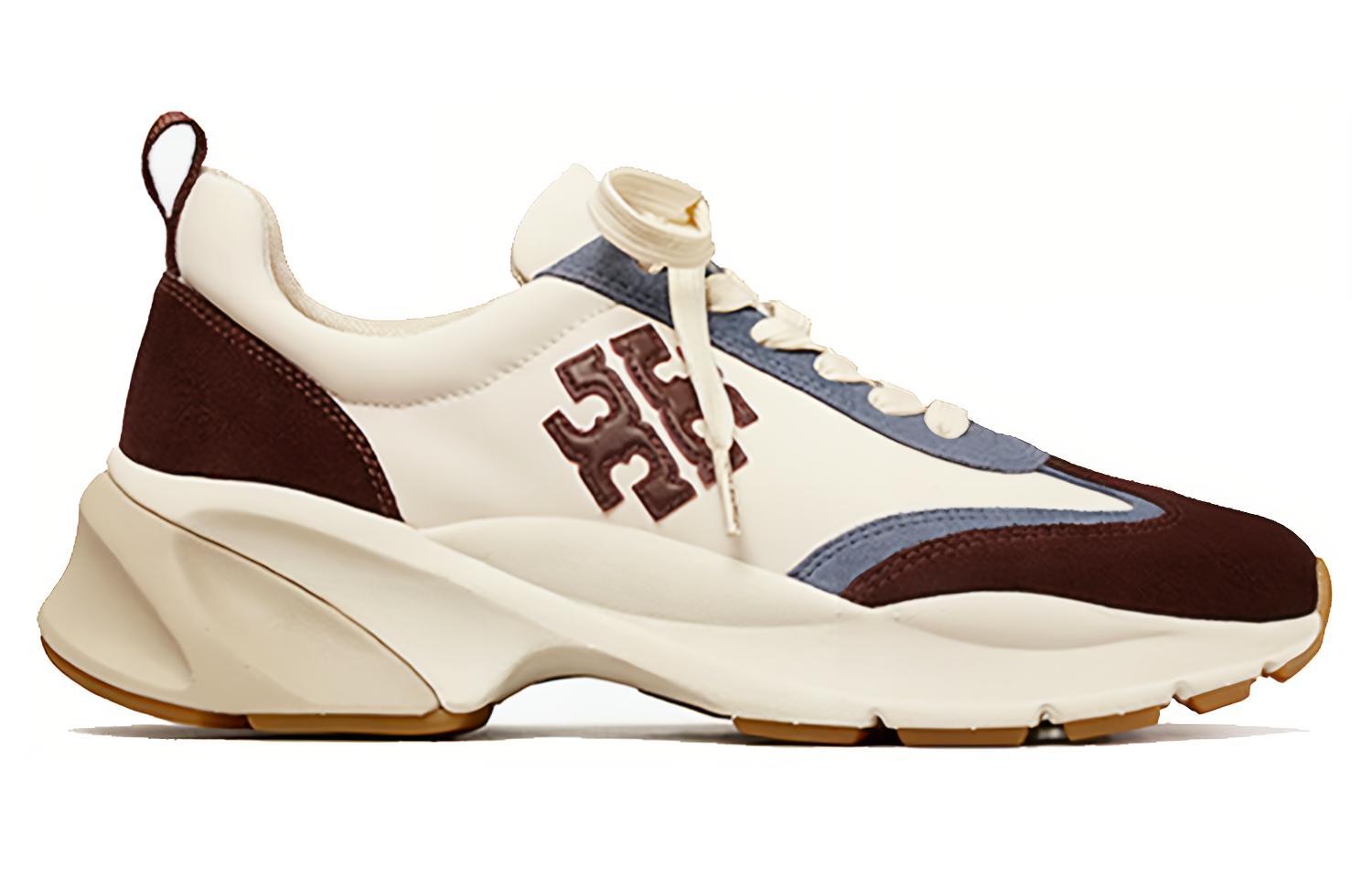 Order (W) TORY BURCH Sneaker Platform Kulit 'Good Luck Dark Navy' 83833-101