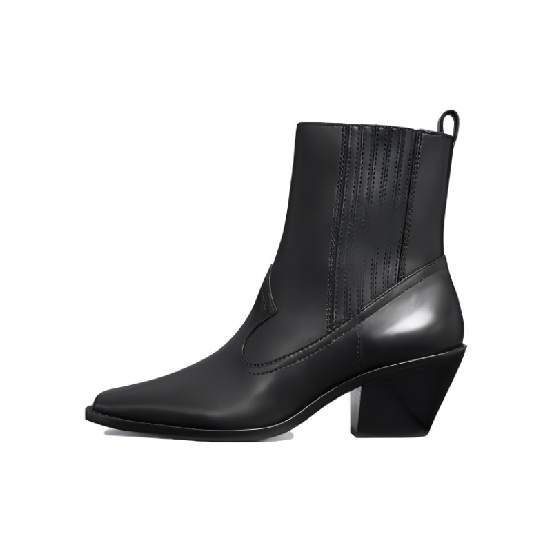 (Women) TORY BURCH Leather Pointed-Toe Chelsea Boot 'Black' 145383-006