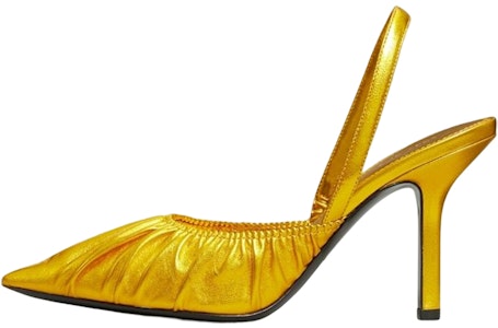 (W) TORY BURCH Tacones de Punta Fina de Cuero 'Oro' 146070-700 Buy (W) TORY BURCH Tacones de Punta Fina de Cuero 'Oro' 146070-700