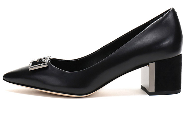 (Women) TORY BURCH Leather Pointed High-Heels 'Elegant Black' 64123-006