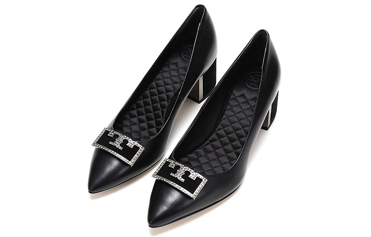 Lookbook (Women) TORY BURCH Leather Pointed High-Heels 'Elegant Black' 64123-006
