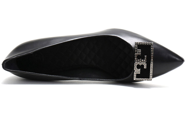 Purchase (Women) TORY BURCH Leather Pointed High-Heels 'Elegant Black' 64123-006