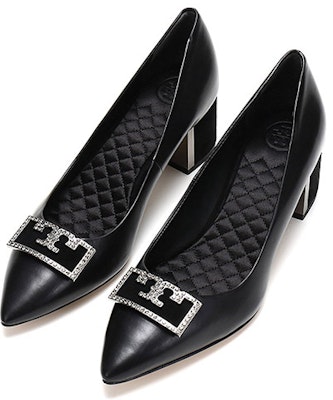 (Women) TORY BURCH Leather Pointed High-Heels 'Elegant Black' 64123-006 Lookbook (Women) TORY BURCH Leather Pointed High-Heels 'Elegant Black' 64123-006