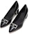 (W) TORY BURCH Kasut Tumit Tinggi Kulit Runcing 'Elegant Black' 64123-006