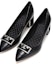 Lookbook (W) TORY BURCH Kasut Tumit Tinggi Kulit Runcing 'Elegant Black' 64123-006