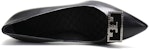 (W) TORY BURCH Kasut Tumit Tinggi Kulit Runcing 'Elegant Black' 64123-006