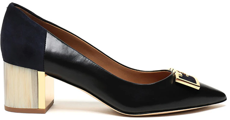 (Women) TORY BURCH Leather Pointed Toe High Heels 'Elegant Black and Blue' 57226-017 Order (Women) TORY BURCH Leather Pointed Toe High Heels 'Elegant Black and Blue' 57226-017
