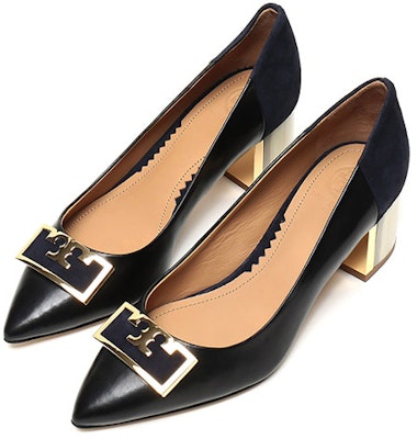 (Women) TORY BURCH Leather Pointed Toe High Heels 'Elegant Black and Blue' 57226-017 Lookbook (Women) TORY BURCH Leather Pointed Toe High Heels 'Elegant Black and Blue' 57226-017