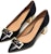 (Women) TORY BURCH Leather Pointed Toe High Heels 'Elegant Black and Blue' 57226-017
