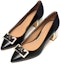 Lookbook (Women) TORY BURCH Leather Pointed Toe High Heels 'Elegant Black and Blue' 57226-017