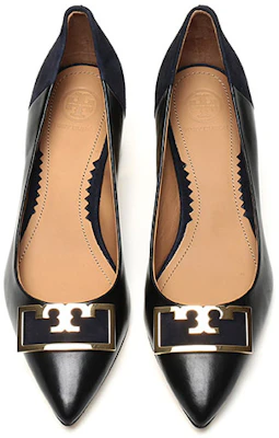 (Women) TORY BURCH Leather Pointed Toe High Heels 'Elegant Black and Blue' 57226-017 Shop (Women) TORY BURCH Leather Pointed Toe High Heels 'Elegant Black and Blue' 57226-017
