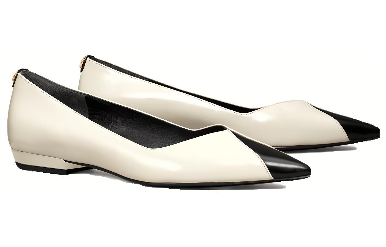 Order (Women) TORY BURCH Leather Pointed Toe Slip-On 'Beige' 149476-100