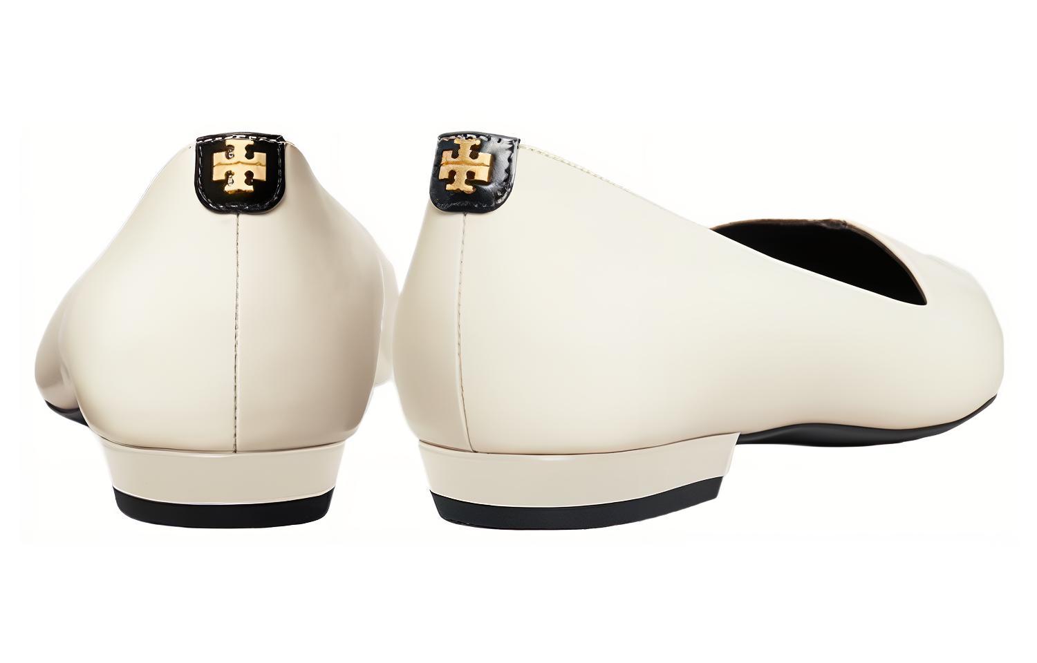 Shop (W) 토리버치 베이지 가죽 슬립온 플랫 149476-100