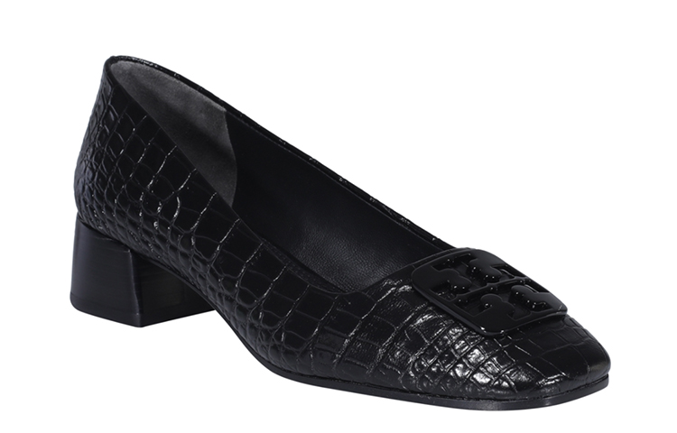 (W) TORY BURCH Leather Pumps 'Black Chunky Heel' 圖 2