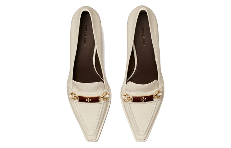 (W) TORY BURCH Leather Pumps 'Enamel Charm White' 圖 4