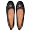 Shop (W) TORY BURCH Sepatu Flat Kulit Hitam 'Black Bow' 71838-006