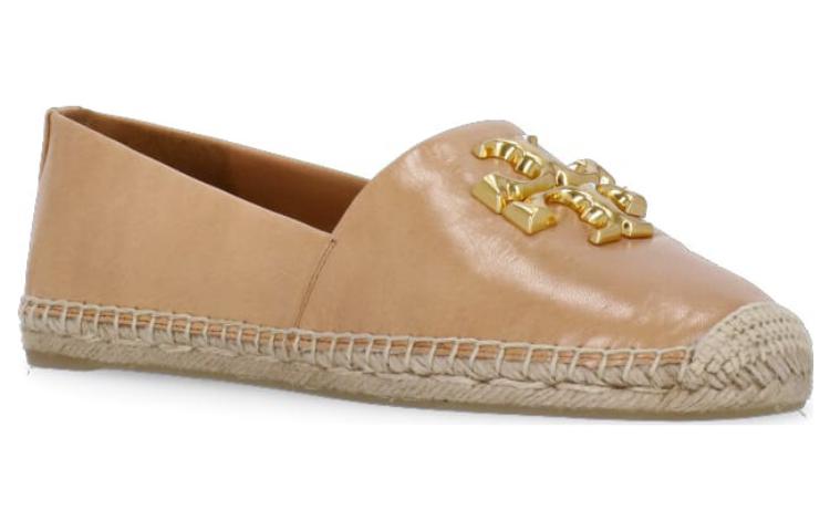 (W) TORY BURCH Leather Round-Toe Slip-On 'Tan Casual Flats' 圖 2