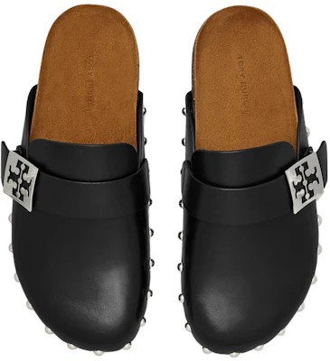 (W) TORY BURCH Mule en Cuir Noir à Bout Rond Slip-On 154448-006 Details for (W) TORY BURCH Mule en Cuir Noir à Bout Rond Slip-On 154448-006