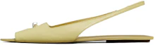 Buy (Women) TORY BURCH Leather Round Toe Slide Sandal 'Yellow' 148606-700